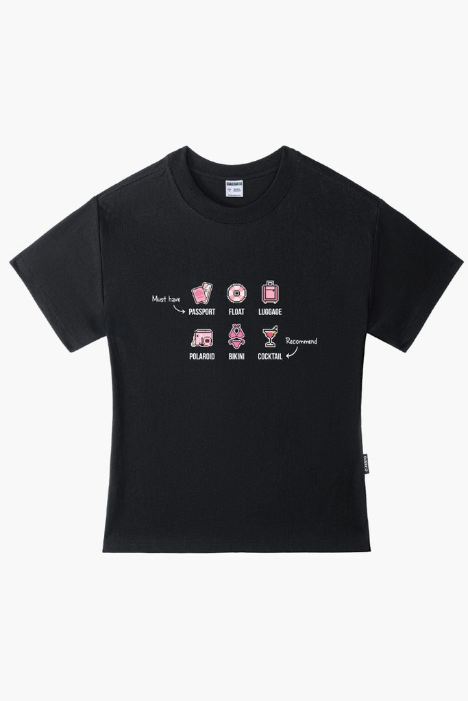 Áo Thun Baby Tee Let's Go - O7A11