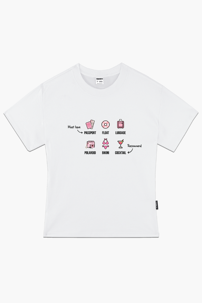 Áo Thun Baby Tee Let's Go - O7A11