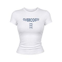 Áo Thun Borip Ngắn Tay OVERCOSTU Printed Denim - OV-TSW005-IN9