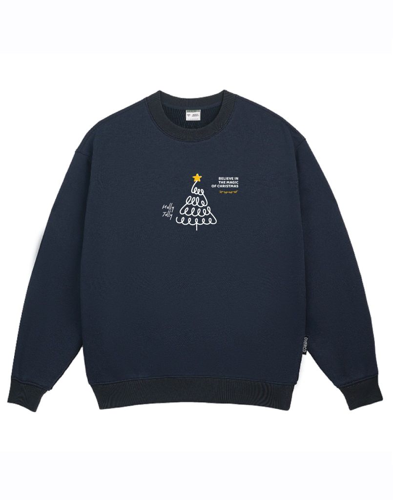 Áo Sweater Nỉ Da Cá Holly Jolly - O4F14