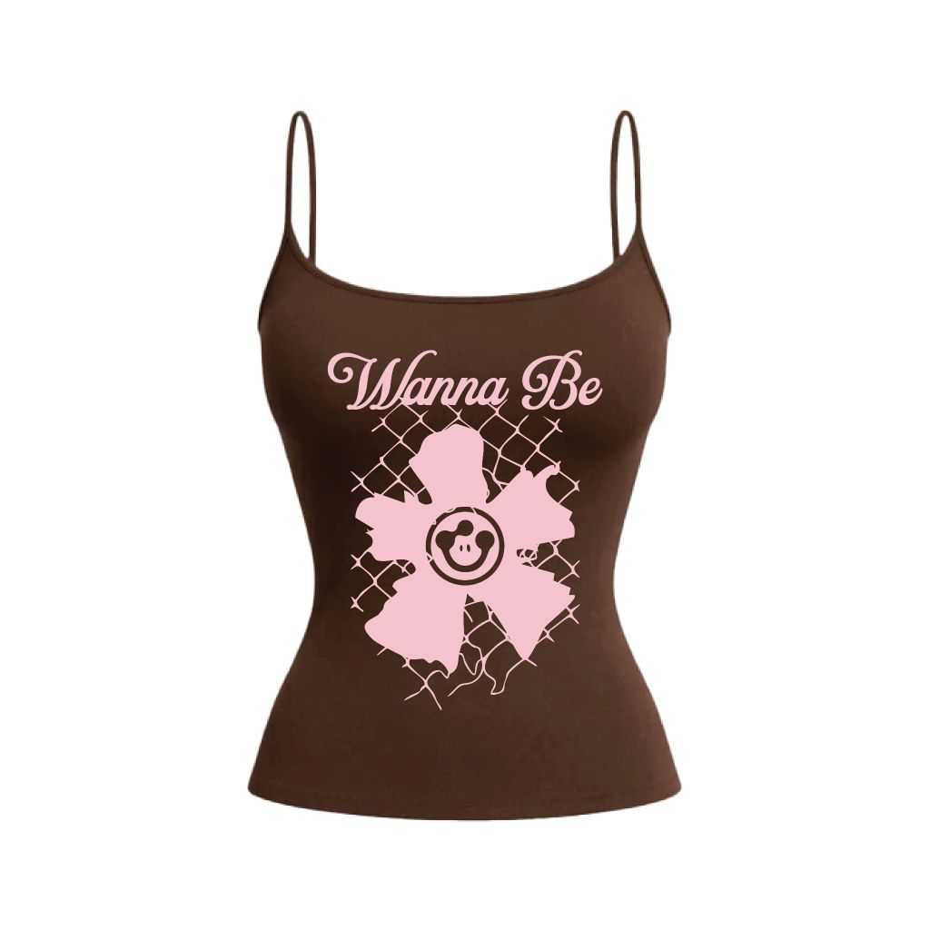 Áo 2 Dây Mesh Flower - OV-TSW003-IN4