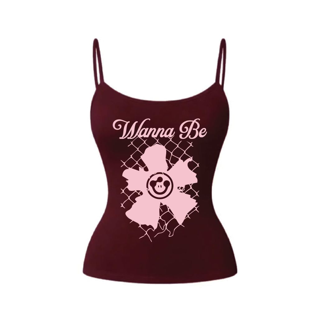 Áo 2 Dây Mesh Flower - OV-TSW003-IN4