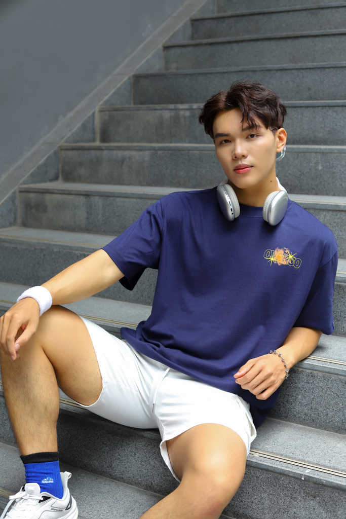 Áo Thun Boxy Unisex Cosmic Reaction Cotton - O6A3