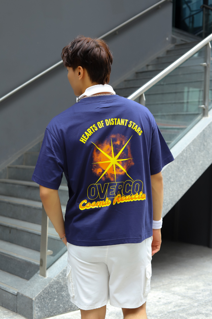 Áo Thun Boxy Unisex Cosmic Reaction Cotton - O6A3