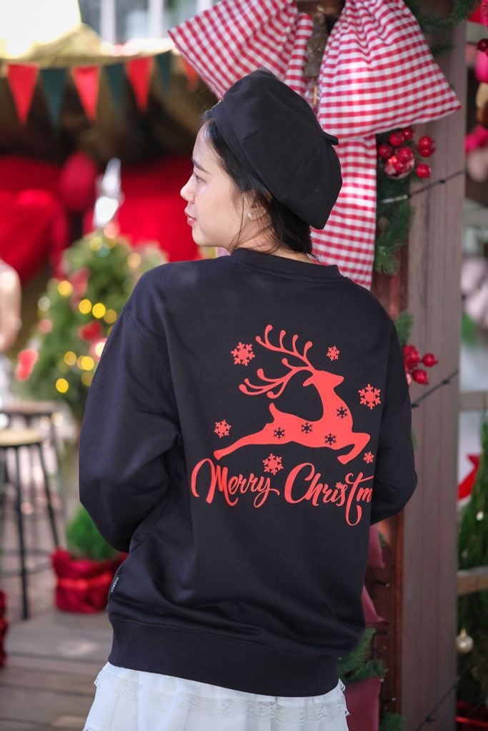 Áo Sweater Nỉ Da Cá Noel- O4F12