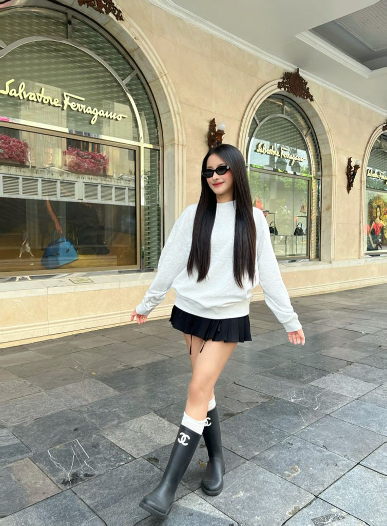 Áo Sweater Vải Nỉ Bông Unisex Basic 4 Màu Overco - O4K1