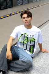 Áo Thun Boxy Unisex Never Give Up Cotton - O6A11