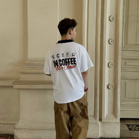 Áo Polo Cotton Unisex In Coffee Overco - O2A12