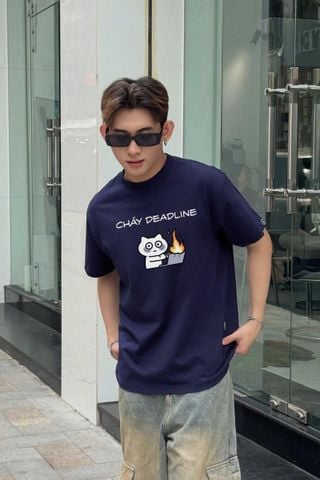 Áo Thun Unisex Mèo Văn Phòng - O1A230