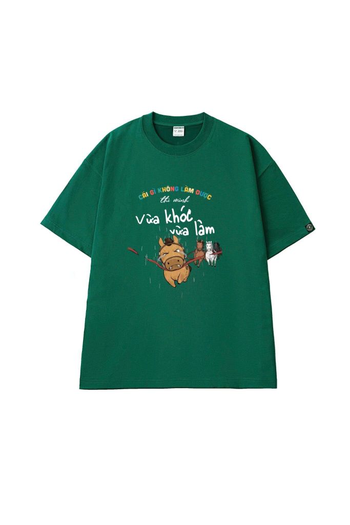 Áo Thun Unisex Dã Tiểu Dã Vừa Khóc Vừa Làm - O1A252