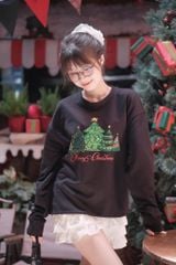 Áo Sweater Nỉ Da Cá XmasTree - O4F10