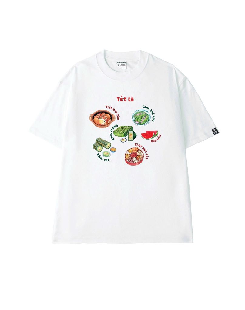 Áo Thun Unisex Tết Là Các Món Ăn - O1A253