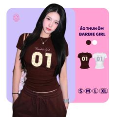 Áo Thun Borip Ngắn Tay Barbie Girl - OV-TSW005-IN5