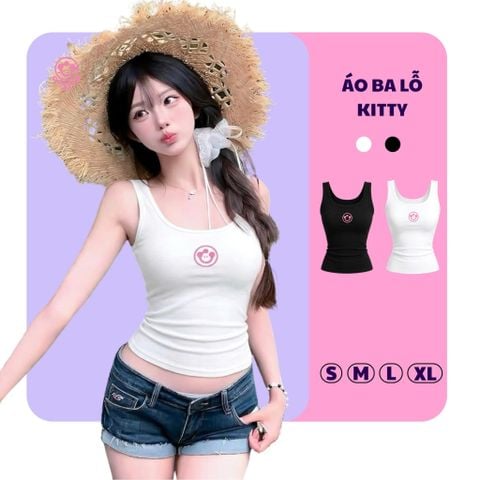 Áo Ba Lỗ Hở Lưng Tanktop Kitty - OV-TSW001-IN1