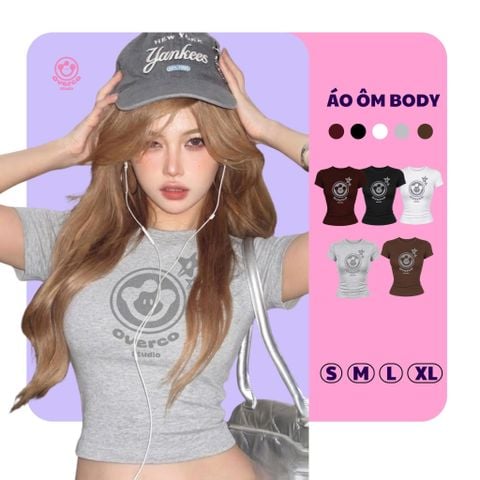 Áo Thun Borip Ngắn Tay Mascot Glitter - OV-TSW005-IN7