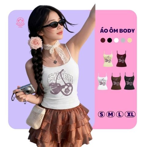 Áo 2 Dây Star Cherry - OV-TSW003-IN5