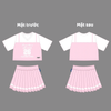 [Set Bộ Áo Váy Cho Bé 15kg-60kg] Bộ Áo Váy Sweet Heart Clever Kids Cho Bé Gái, Chất Cotton Bóng Mỹ In Lụa