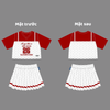 [Set Bộ Áo Váy Cho Bé 15kg-60kg] Bộ Áo Váy Sweet Heart Clever Kids Cho Bé Gái, Chất Cotton Bóng Mỹ In Lụa