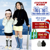 Áo Khoác Chống Nắng Cho Bé Trai/Bé Gái từ 20kg-60kg - Chất Dày Dặn Thu Đông I  Áo Khoác Nỉ BasicGo/ Áo Khoác 2 Lớp Thêu Logo Clever Kids