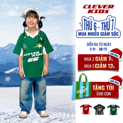  ÁO POLO CỔ V JERSEY SỐ 66 