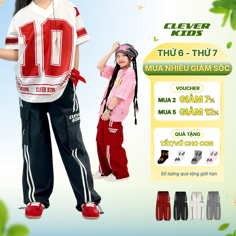  Quần túi hộp 6 túi Clever Kids 