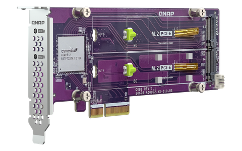 QNAP QM2-2P-344A – Nâng cấp SSD M.2 NVMe cho NAS với PCIe 3.0 tốc độ cao