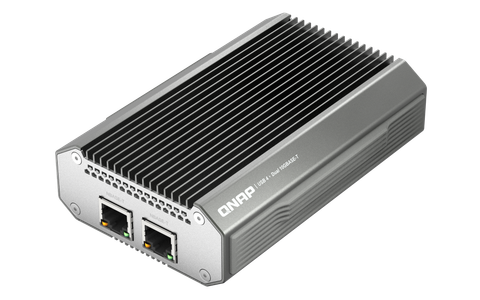 QNAP USB 4 Type C to dual-port 10GBASE-T adapter - QNA-UC10G2T