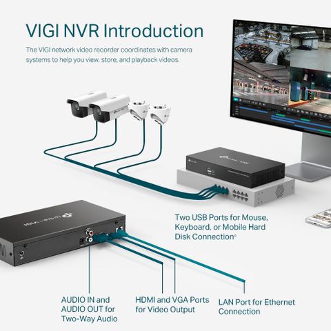 VIGI 8 Channel Network Video Recorder - VIGI NVR1008H