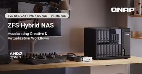 QNAP TVS-hx77AX – Giải pháp NAS doanh nghiệp thế hệ mới cho khối lượng công việc AI