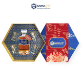  Hộp quà SUM VẦY | Hoàng Hoa Tửu / Minh Mạng Tửu - Chai thủy tinh 500ml + 4 ly 35ml 