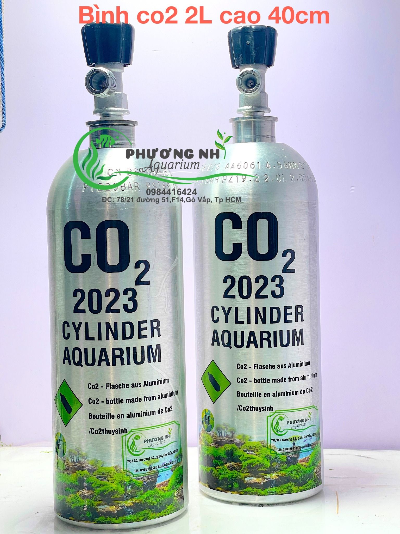 Com bo bình Co2 nhôm