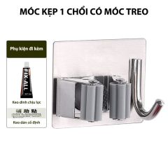 Móc Dán Tường Treo Chổi,  Kẹp Giữ Cây Lau Nhà Đa Năng Cao Cấp MIFAN