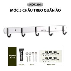 Móc Dán Tường Treo Quần Áo Inox 304 Cao Cấp MIFAN