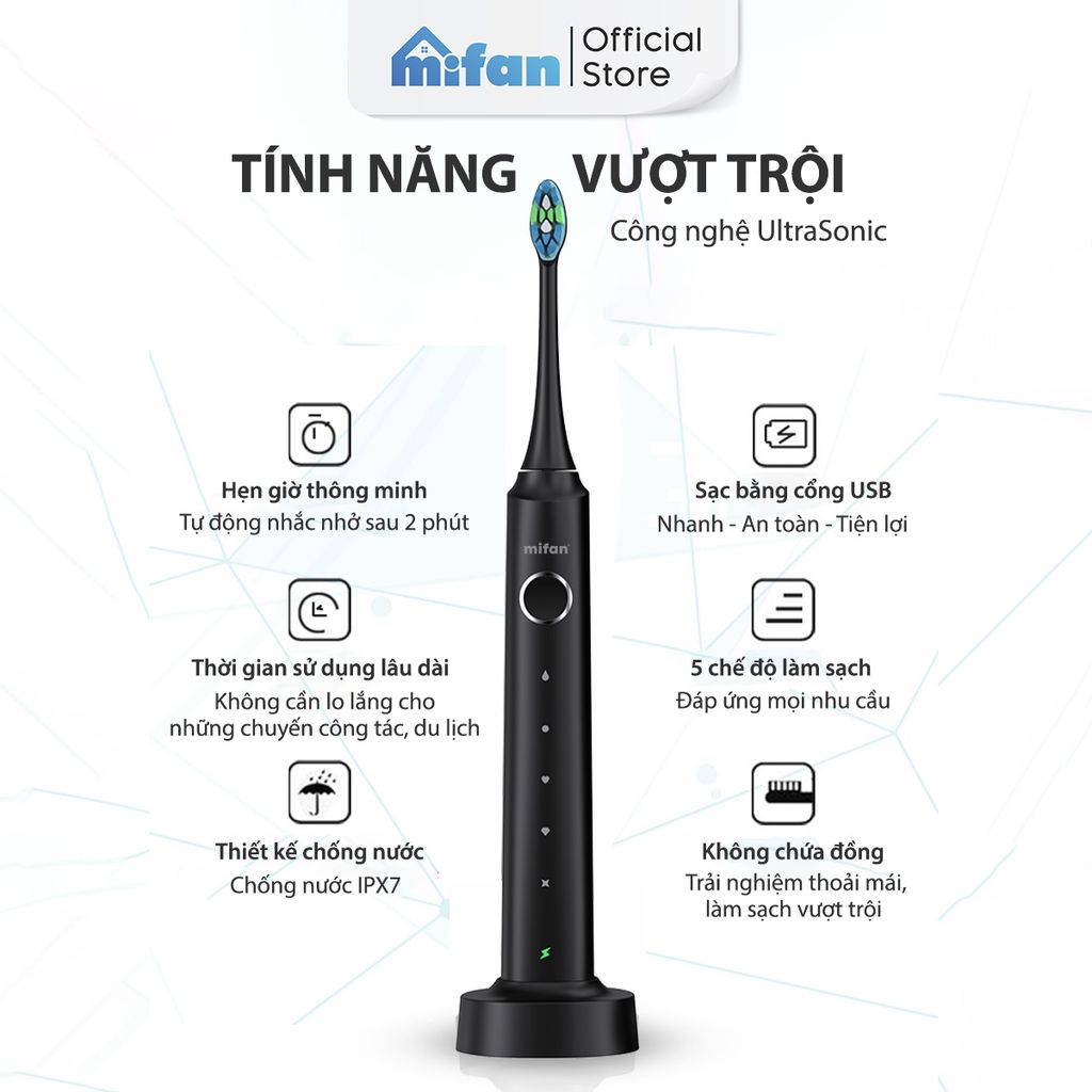 Đầu Bàn Chải Thay Thế Máy Đánh Răng Điện MIFAN Sonic X7