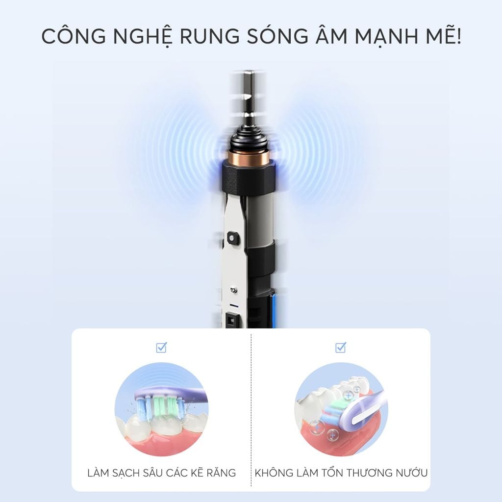 Bàn Chải Điện Cao Cấp Mifan Vibrosonic X9