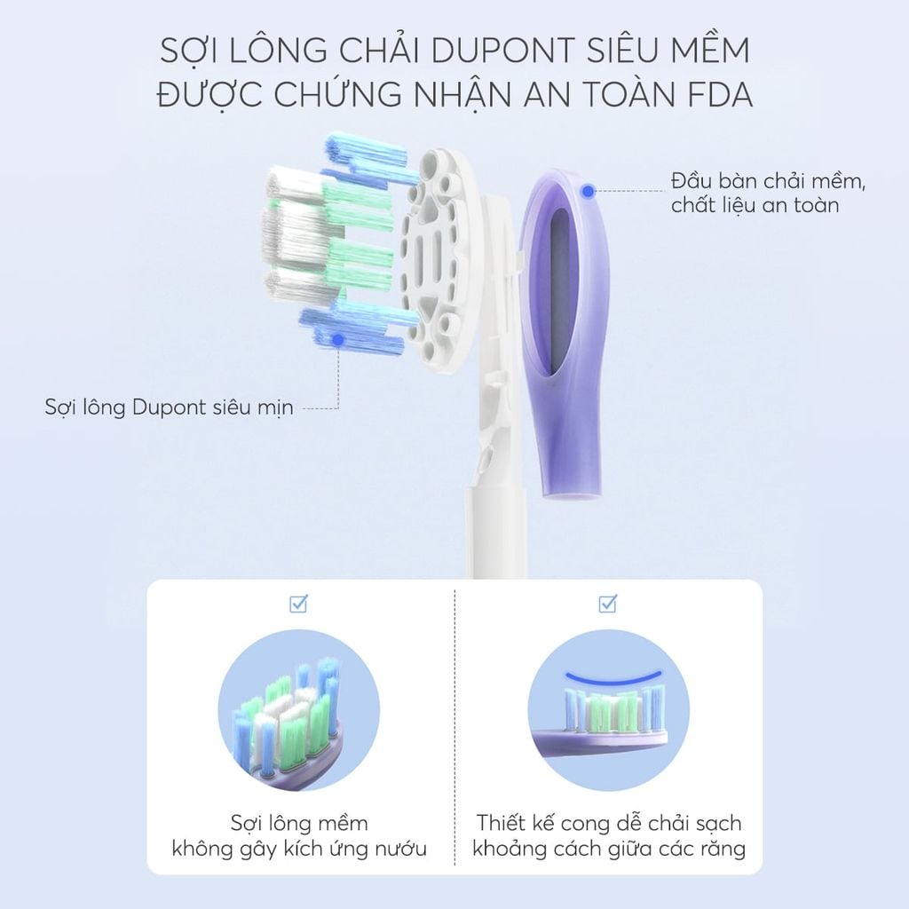 Bàn Chải Điện Cao Cấp Mifan Vibrosonic X9