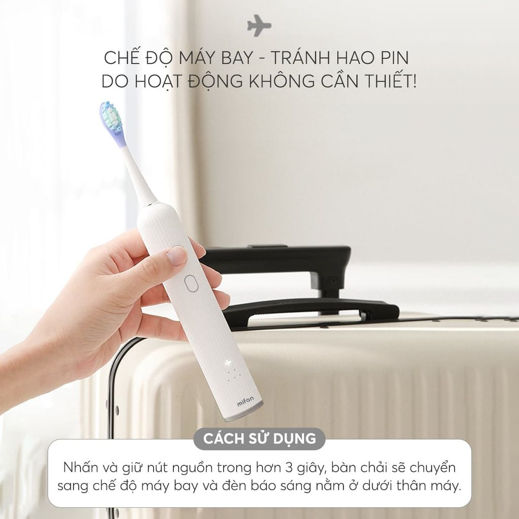 Bàn Chải Điện Cao Cấp Mifan Vibrosonic X9
