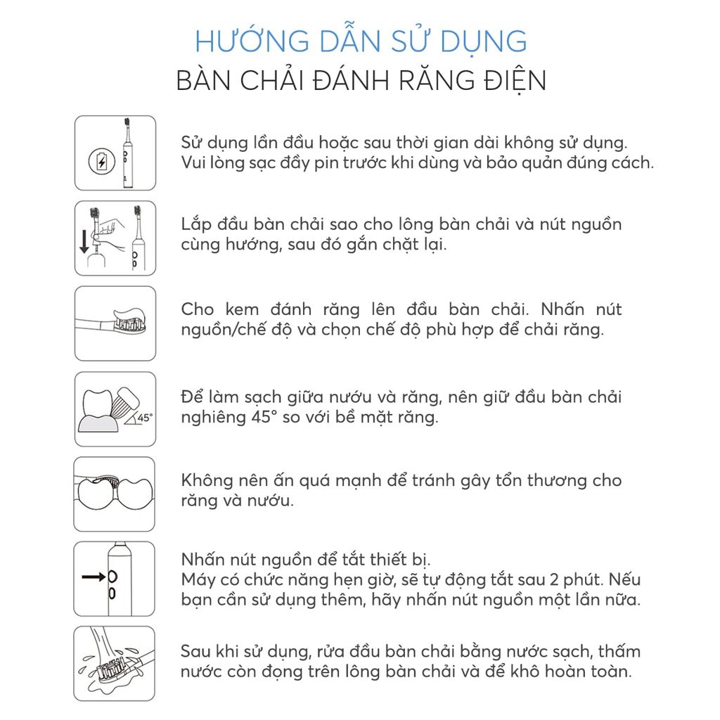 Bàn Chải Điện Cao Cấp Mifan Vibrosonic X9