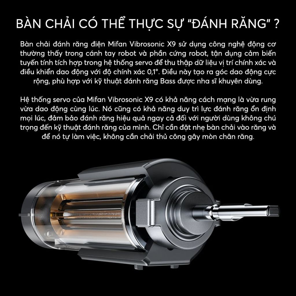 Bàn Chải Điện Cao Cấp Mifan Vibrosonic X9