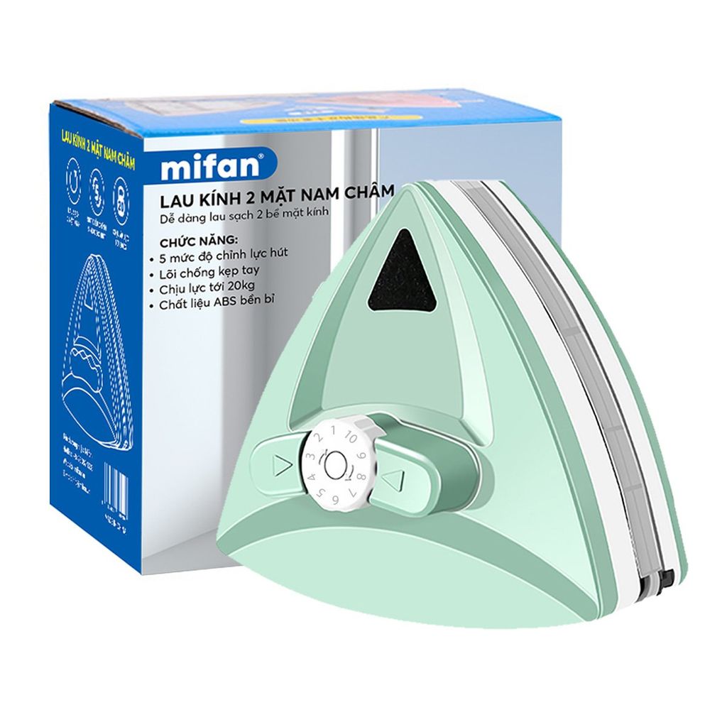 Bộ Lau Kính 2 Mặt Nam Châm Thông Minh MIFAN