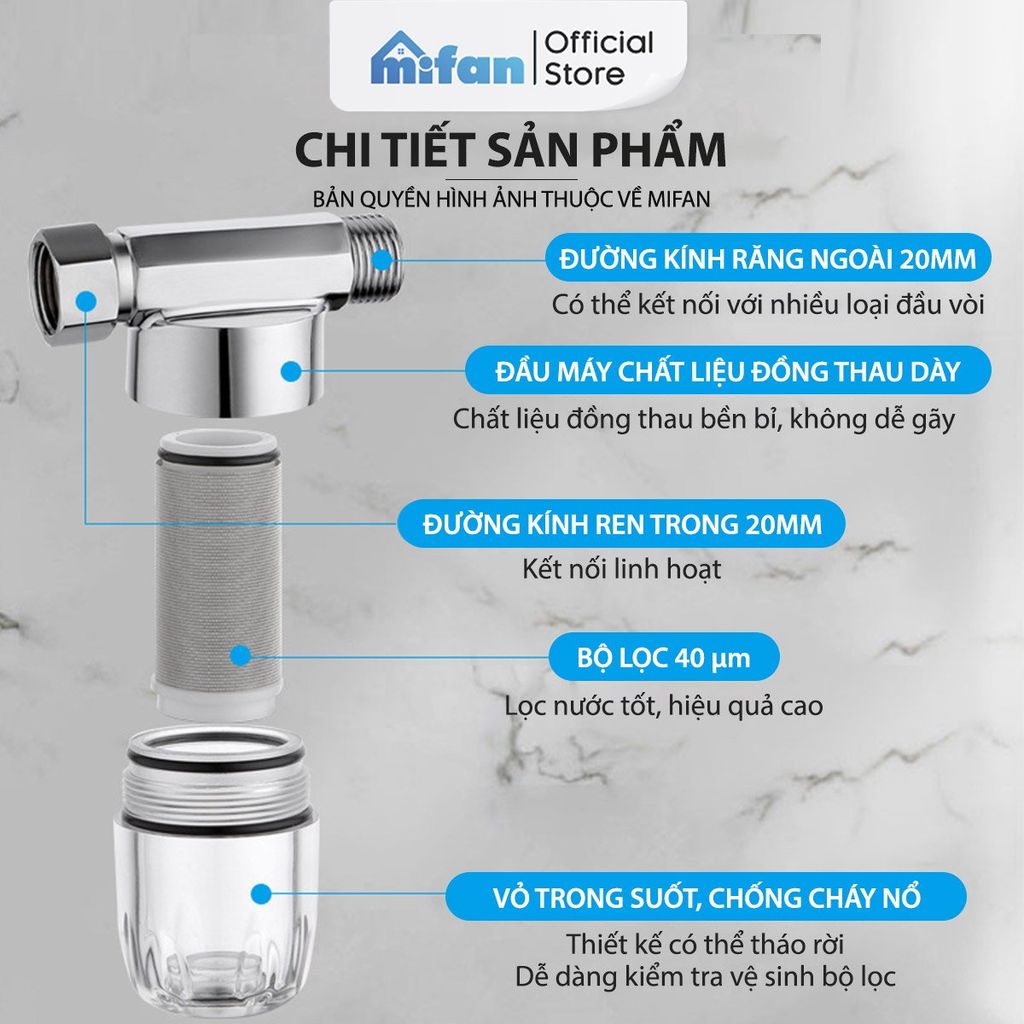 Bộ Lọc Nước Đầu Nguồn Cao Cấp Mifan