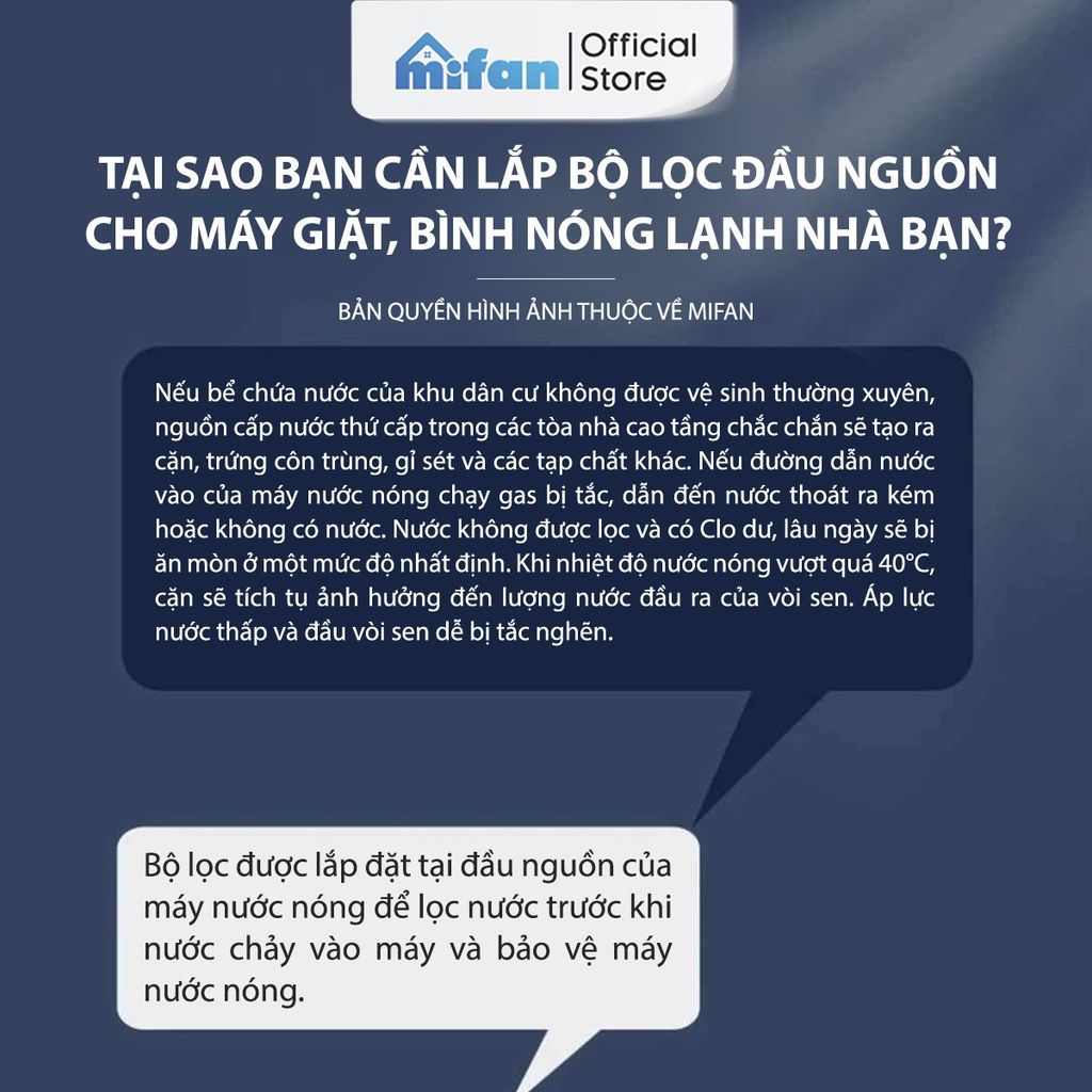 Bộ Lọc Nước Đầu Nguồn Cao Cấp Mifan
