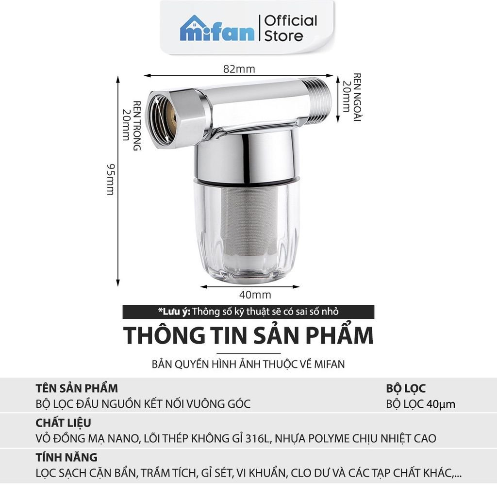Bộ Lọc Nước Đầu Nguồn Cao Cấp Mifan
