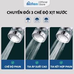 Đầu Vòi Rửa Bát Tăng Áp Lọc Nước 3 Chế Độ Phun Mifan