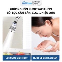 Đầu Vòi Rửa Bát Tăng Áp Lọc Nước 3 Chế Độ Phun Mifan