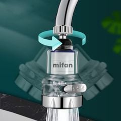 Đầu Vòi Rửa Bát Tăng Áp Lọc Nước 3 Chế Độ Phun Mifan