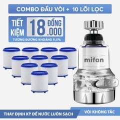 Đầu Vòi Rửa Bát Tăng Áp Lọc Nước 3 Chế Độ Phun Mifan
