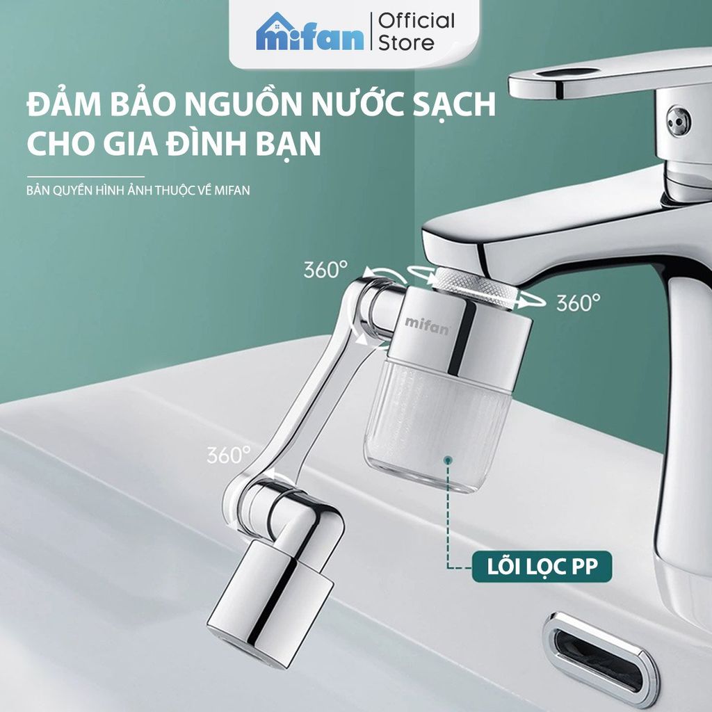 Đầu Lọc Nước Tại Vòi Bồn Rửa Mặt MIFAN