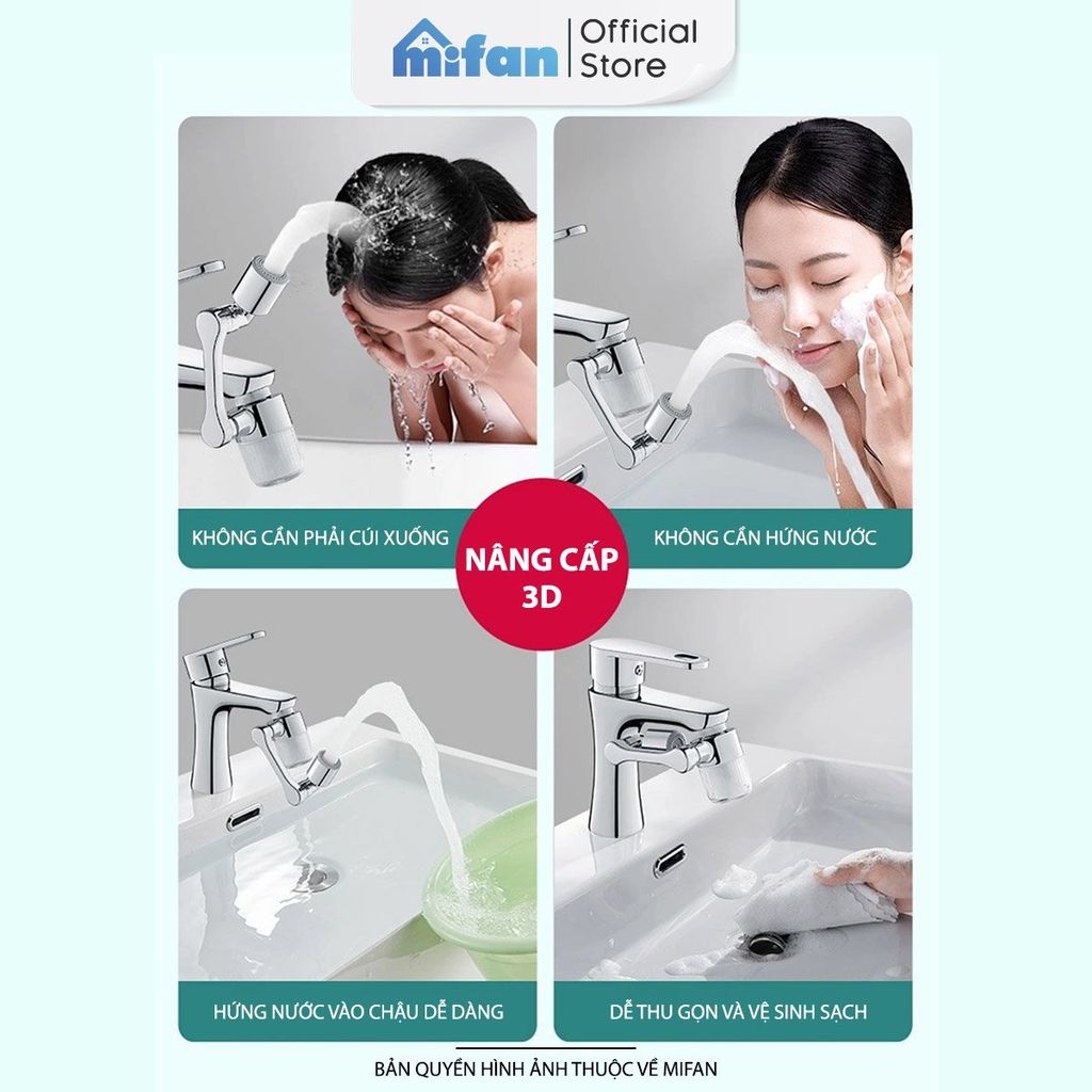 Đầu Lọc Nước Tại Vòi Bồn Rửa Mặt MIFAN