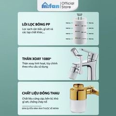 Đầu Lọc Nước Tại Vòi Bồn Rửa Mặt MIFAN